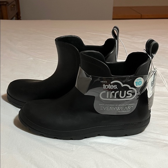 Totes Cirrus Black Ankle Boots - Picture 1 of 4